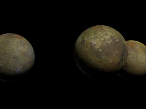 moon pack 3 - desert moons 3D Model