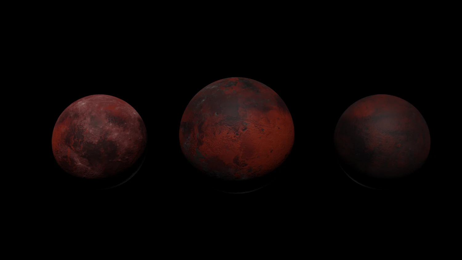 moon pack 4 - lava moons 3D Model .c4d .max .obj .3ds .fbx .stl .blend