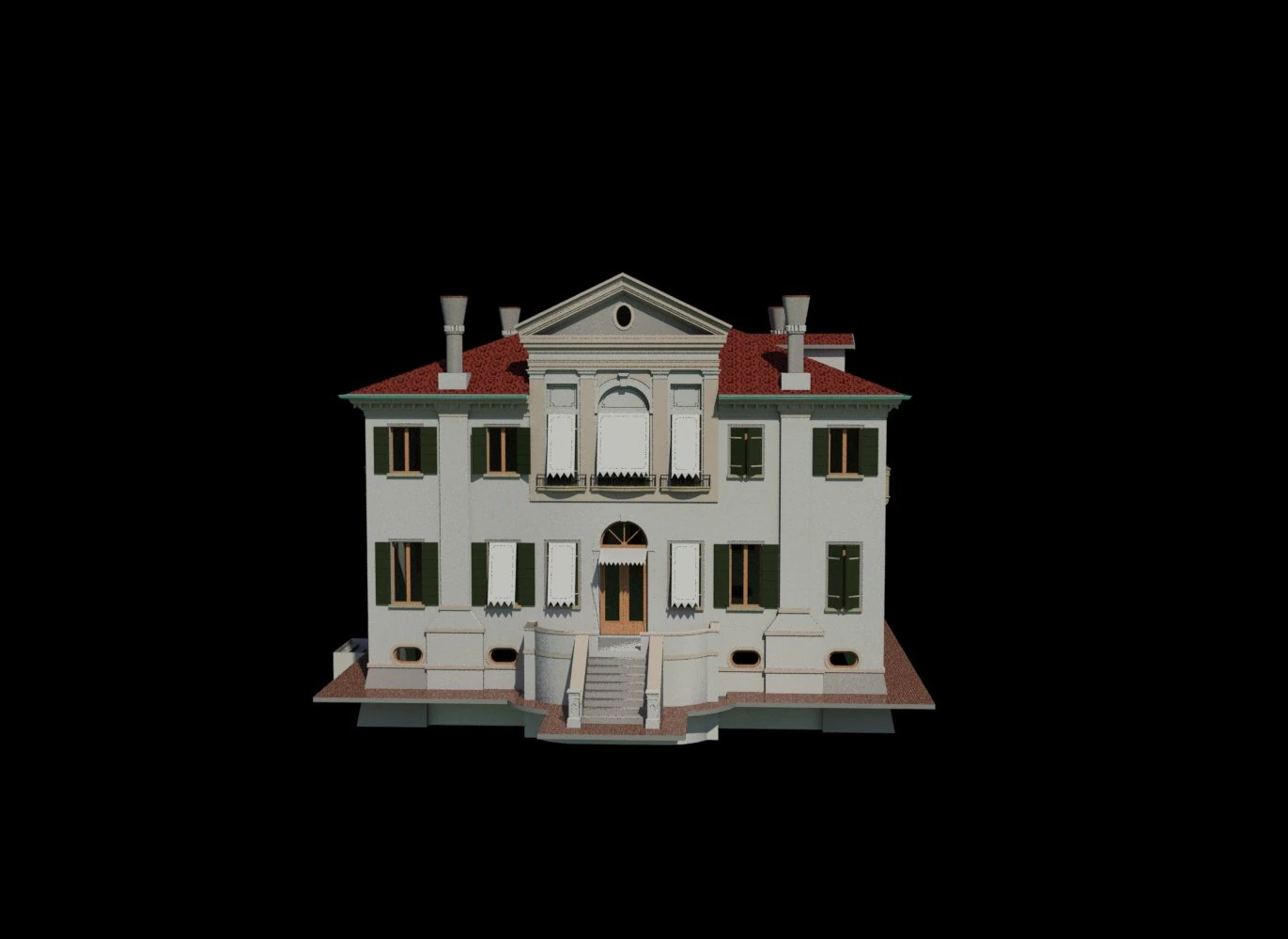 house villa venice 3D Model .c4d .max .obj .3ds .fbx .stl .blend 