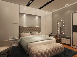 contemp master bedroom 3D Model