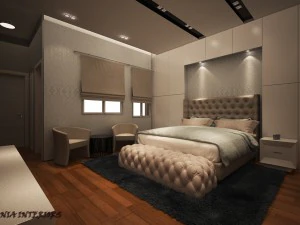 contemp master bedroom 3D Model