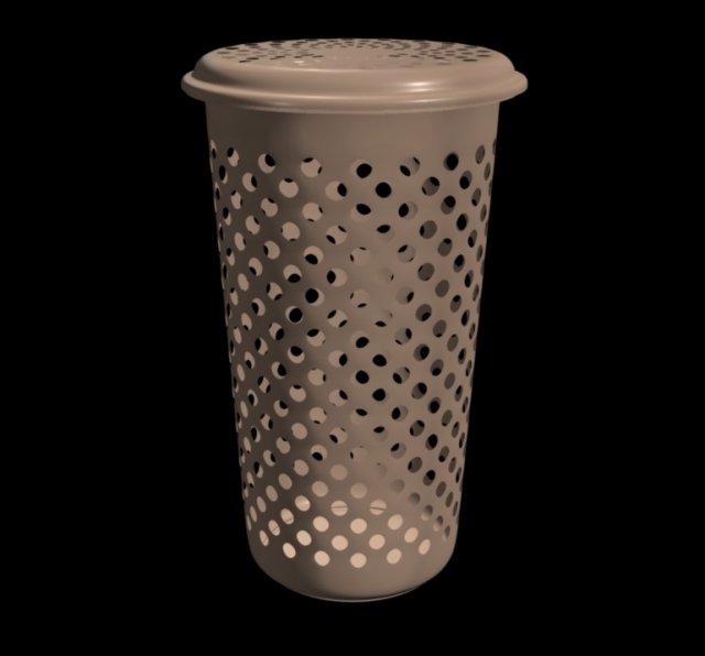 plastic cloth bucket 3D Model .c4d .max .obj .3ds .fbx .stl .blend 