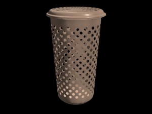 plastic cloth bucket 3D Model