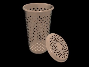 plastic cloth bucket 3D Model