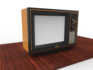 old school television set 3D Model
