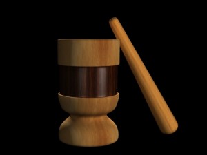 african traditional pounding mortar 3D Model