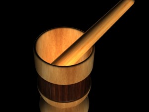 african traditional pounding mortar 3D Модель