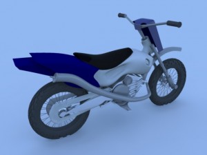 basic motor bike 3D Model