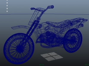 basic motor bike 3D Model