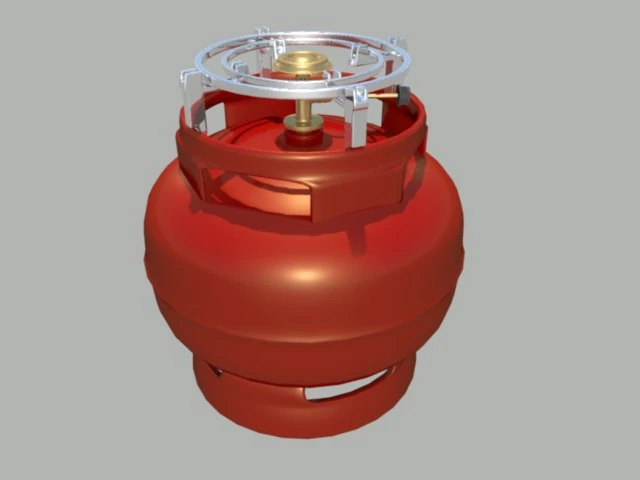cooking gas cylinder 3D Model .c4d .max .obj .3ds .fbx .stl .blend