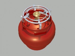 cooking gas cylinder Model 3D