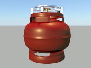 cooking gas cylinder Model 3D