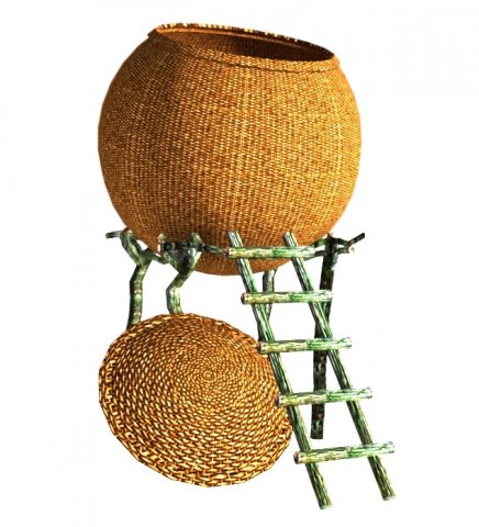 african traditional granary 3Dモデル .c4d .max .obj .3ds .fbx .stl .blend 