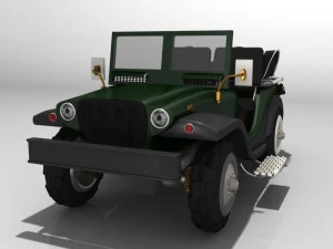mobil jip Model 3D