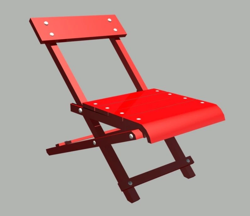 african relaxing chair 3D Model .c4d .max .obj .3ds .fbx .stl .blend 