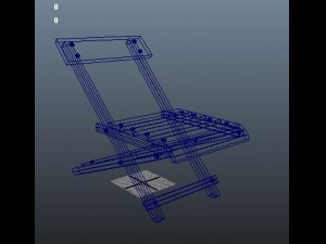 african relaxing chair 3D Модель