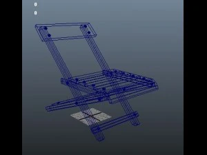 african relaxing chair 3D Model