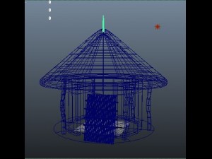 african traditional hut 3Dモデル