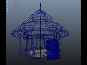 african traditional hut 3Dモデル