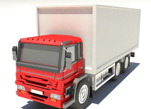 3d model truck 3D 模型 .c4d .max .obj .3ds .fbx .stl .blend 