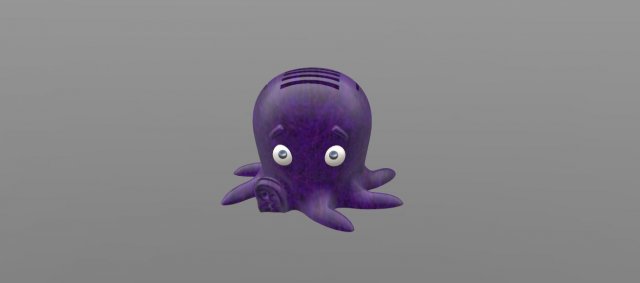 octopus original stand for micro sd sd card Modelo de Impressão 3D .c4d .max .obj .3ds .fbx .stl .blend 