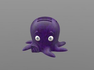 octopus original stand for micro sd sd card 3D Print Model