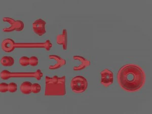 v&aacute;rios suportes para impress&atilde;o 3D Modelo de Impressão 3D