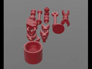 v&aacute;rios suportes para impress&atilde;o 3D Modelo de Impressão 3D