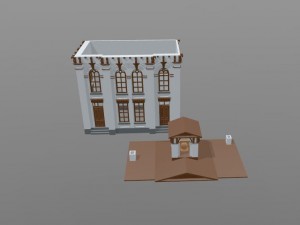 a collapsible model of the house 3D Print Model