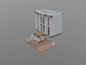 a collapsible model of the house 3D Print Model