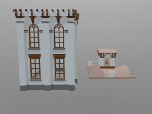 a collapsible model of the house Modello di stampa 3D