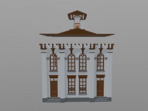 a collapsible model of the house Modello di stampa 3D