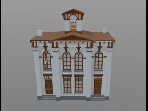 a collapsible model of the house Modello di stampa 3D