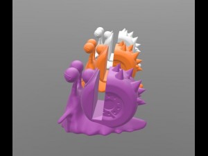 snail phone stand 3D 打印模型