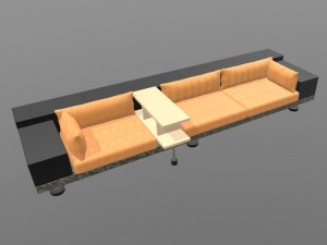 sofa modular prefabricated 3D Model