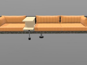 sofa modular prefabricated 3D Model