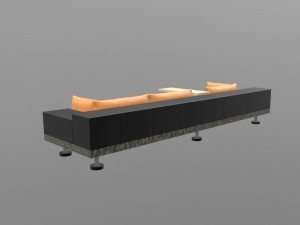 sofa modular prefabricated 3D Model