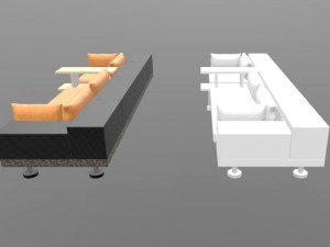 sofa modular prefabricated 3D Model