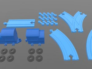 设置铁路 3D 打印模型