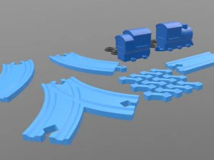 set rail road 3D Print Model