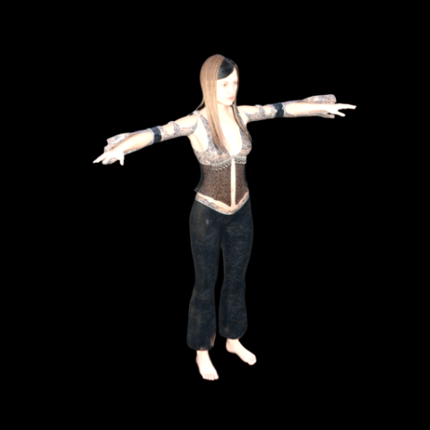Dancer 3D Модель .c4d .max .obj .3ds .fbx .stl .blend 