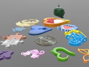 stylish pendants 13 pieces 3D Print Model
