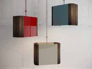 3 color wood pendants lamps 3D Model