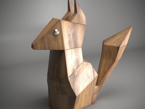 woody chipmunk 3D Model
