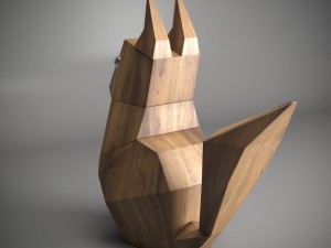 woody chipmunk 3D Model