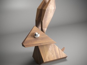 woody rabbit 3D Model