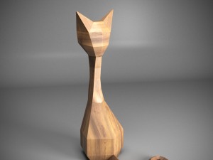 woody cat 3D 模型