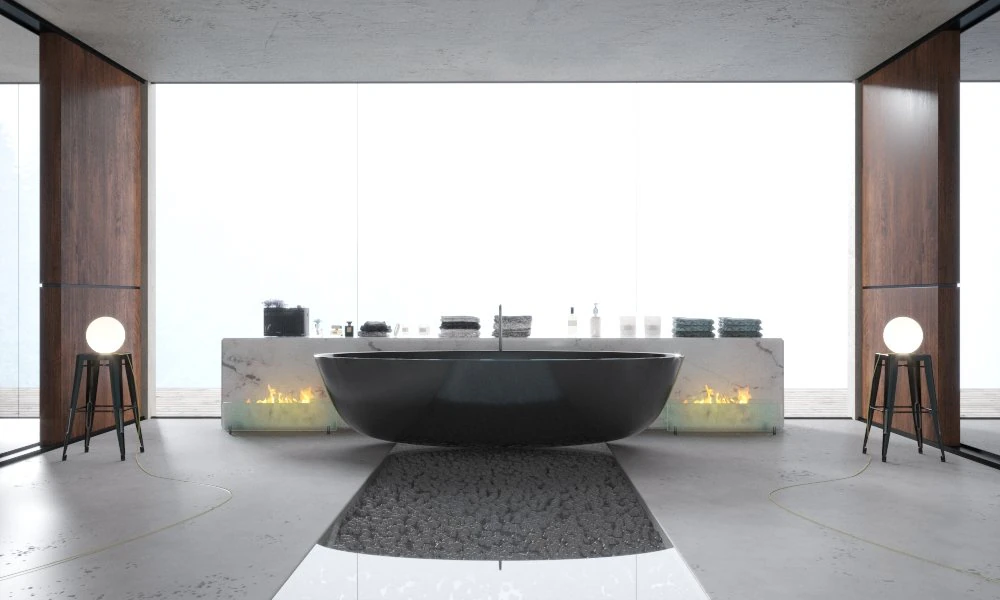 black bath 3D Model .c4d .max .obj .3ds .fbx .stl .blend 