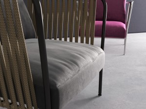 rattan armchairs 3D Model
