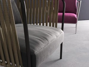 rattan armchairs 3D Model